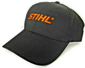 Stihl Outfitters Black Snapback Hat Raised Mandarine Logo Official Merch SP01507 - Picture 1 of 5