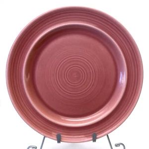 Vintage Metlox Colorstax Pink Rose Stoneware Dinner Plate - Picture 1 of 3