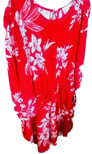 Abito London Times 16 donna smock elastico in vita vacanze San Valentino crociera nuovo con etichette