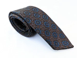 Vintage Men's Aboriginal St Michael Tie, Original Gents 60s Mod Brown Necktie - Picture 1 of 10