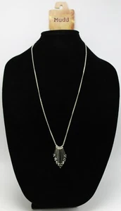 New Silver Chain Necklace with Sliding Arrow Pendants by Mudd #NC12 - Picture 1 of 2