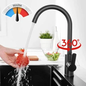 Mischbatterie Küchenarmatur Wasserhahn Küche Bad 360° Drehung-Spültischarmatur - Bild 1 von 11