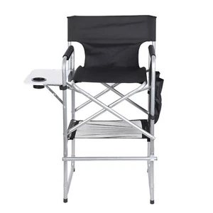 49" Height Tall Director Chair Makeup 330 Lbs Capacity Folding Makeup Artist - Picture 1 of 11