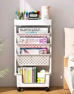 Desk Organizers and Accessories, Office Supplies Desktop Organizer with Wheel... - Picture 1 of 9