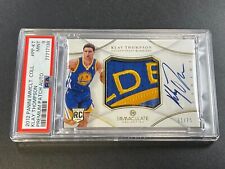 KLAY THOMPSON 2012 PANINI IMMACULATE PREMIUM LOGO PATCH AUTO ROOKIE RC /75 PSA 9