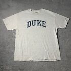 Vintage Duke University T-shirt Mens XL Gray Short Sleeve Blue Devils Crewneck