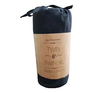 Home Collection Twin/Twin XL Ultra Soft Microfiber 2 Piece Black Duvet Cover Set - Picture 1 of 9