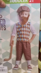 XX 1752 Golfista Lil Barbudo Niños Niño Infantil Disfraz Palamón - Imagen 1 de 1