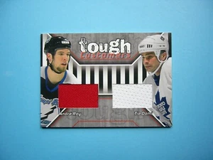 2001/02 IN THE GAME ITG BAP DUAL JERSEY TOUGH CUSTOMERS TC-18 ANDRE ROY TIE DOMI - Picture 1 of 2
