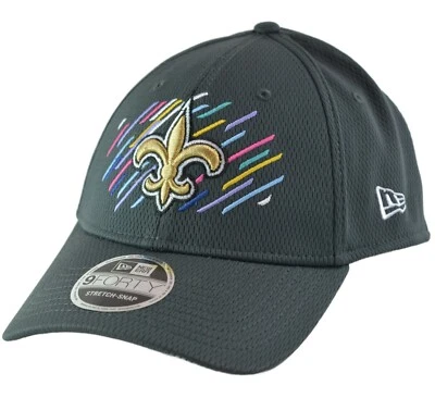 Кепка New Orleans Saints New Era 940 Crucial Catch Intercept Cancer серая NFL - Изображение 1 из 4
