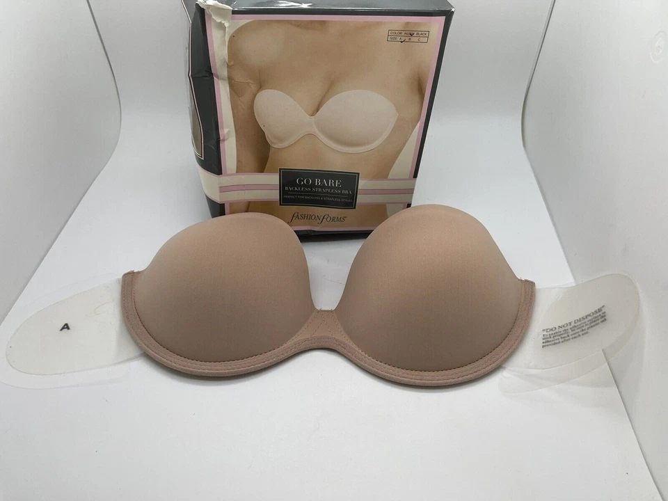 Fashion Forms Go Bare MC 530 Backless Strapless Bra Nude Size A - Image 1 of 3