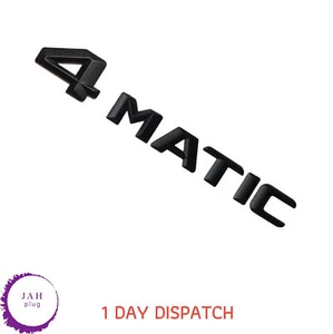 4MATIC TAPA TRASERA LETRAS MALETERO, INSIGNIA, NEGRO MATE PARA MERCEDES - Imagen 1 de 3