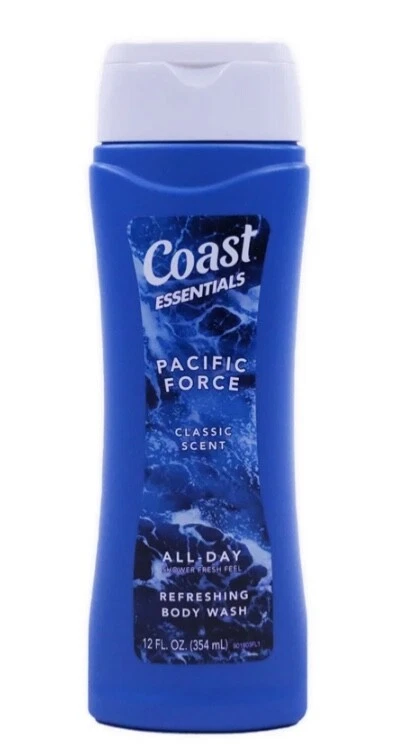 Coast Essentials 全天清爽沐浴露,Pacific Force 经典香味,12 盎司 — 第 1/1 张图片
