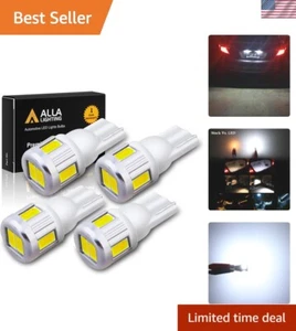 Upgrade Your Vehicle with 4pcs T10 194 LED Bulbs - 6500K Xenon White Light - Picture 1 of 10