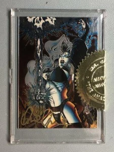 LADY DEATH PROMO CARD AUTOGRAPHED by CREATOR BRIAN PULIDO with COA* - Picture 1 of 4