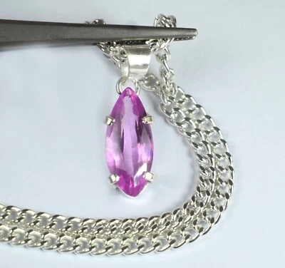 Colgante Natural 7.85 Quilates Rosa Kuncita Marquesa Piedras Preciosas Certificado Ver Video Foto 1 de 4