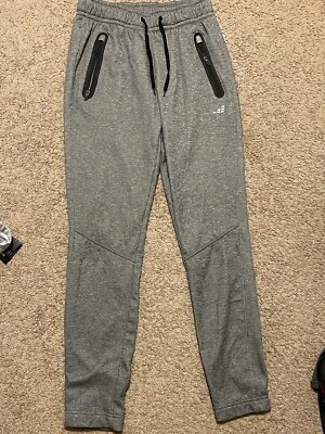 Pantalones de chándal BCG grises con bolsillos con cremallera para hombre y mujer "pequeños" Foto 1 de 4