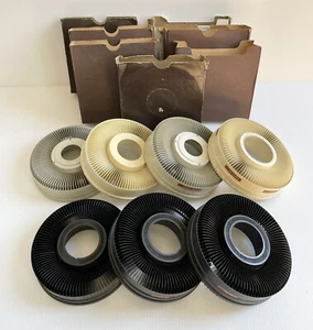 Mixed Lot of 7 100 Slide Tray Carousels- Sawyers, Keystone, Yankee With Boxes - Picture 1 of 6