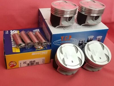 YCP 76mm Oversize High Compression Pistons + Rings Honda Crx SI Civic D16 88-00 - Image 1 of 4