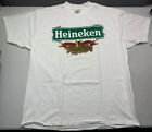 T-shirt à bière vintage neuf années 90 importé Heineken taille XL blanc fabriqué aux États-Unis Delta Tag