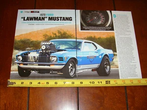 LAWMAN 1970 MUSTANG RACECAR ORIGINAL ARTICLE - Picture 1 of 12