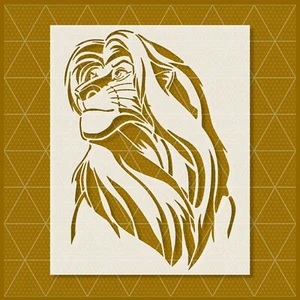 Lion Stencil – Wildlife, Animal, Safari, King of Jungle, Bold, Nature Decor - Picture 1 of 5