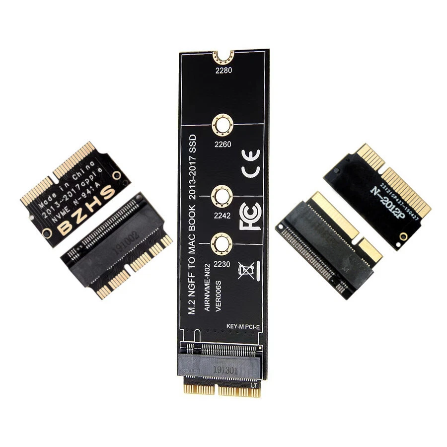 M.2 NGFF SATA / PCIe NVME 2280 SSD auf Mac Upgrade Adapter  Macbook PRO Air iMac - Bild 1 von 4