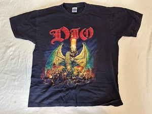 Vintage 2002 Dio Killing The Dragon Concert T Shirt Heavy Metal Size Large - Picture 1 of 3