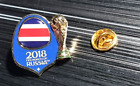 Costa Rica Pin Fußball WM 2018 mit Weltpokal ORIGINAL "FIFA TM" - Maße 27x29mm