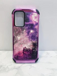 Purple Starry Cosmic Case for Samsung Galaxy A52 | Glow-in-the-Dark Space Design - Photo 1 sur 4