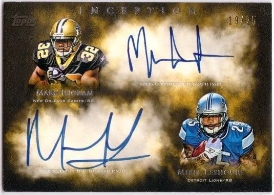 MARK INGRAM MIKEL LESHOURE 2011 Topps Inception 19/25 Dual Auto On Card Rookie   - Image 1 of 1
