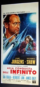 Filmplakat WERNHER VON BRAUN Curt Jurgens Victoria Shaw 1960 Martinati Art - Bild 1 von 1