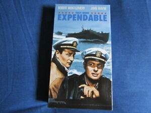 They were Expandable Movie VHS Tape John Wayne Robert Montgomery