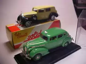 2x Packard Twelve 1937 Solido Super Eight 1940 Checker Cab Rextoys 1/43 pressofusa - Foto 1 di 12