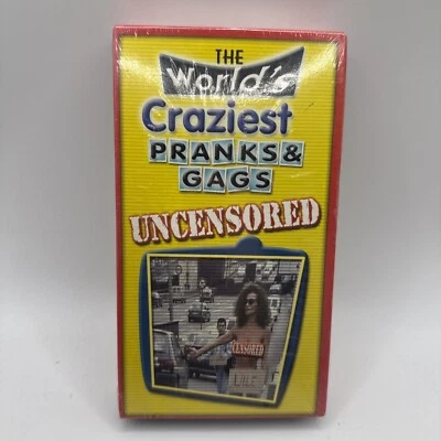 The World's Craziest Pranks & Gags Uncensored (VHS) 2000 - Brand New - Image 1 of 4