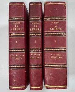 1863 Runge, La Suisse, 195 steel engravings, deluxe edition, Switzerland, Book - Picture 1 of 7