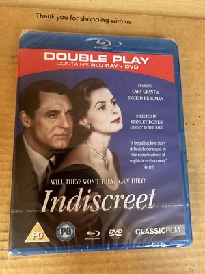 Indiscreet UK Reg B Blu-ray NEW & SEALED Cary Grant Ingrid Bergman - Very Rare - Image 1 of 3
