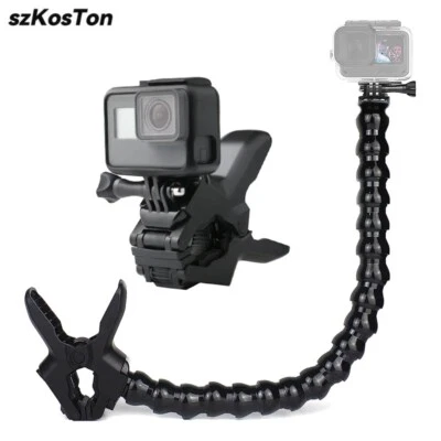 Flex Klemmhalter Schwanenhals für GoPro Hero 12 11 9 8  Verstellbar Zubehör Clip - Bild 1 von 4