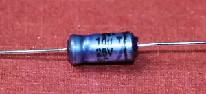 10uF 25V Philips BC 5x11mm Condensatore elettrolitico assiale 10pz - Foto 1 di 7