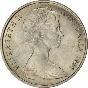 1966 AUSTRALIAN 20 CENT COIN - RARE LOW MINT in GOOD COND. VINTAGE-SCARCE COIN⭐️ - Picture 1 of 7