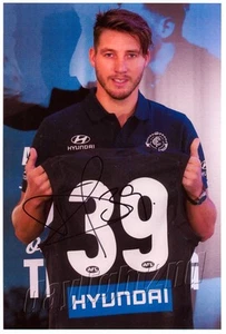 Signed Carlton Blues AFL 28 x 18cm Photo - Dale Thomas - Proof COA - Picture 1 of 3