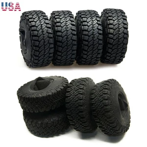 4 Stück 1,9 '' RC Reifen RC Gummireifen Radreifen Reifen für 1:10 Axial SCX10 RC Crawler Auto - Bild 1 von 11