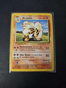 Pokémon TCG Arcanine Base Set 23/102 Regular Unlimited Uncommon - Picture 1 of 2