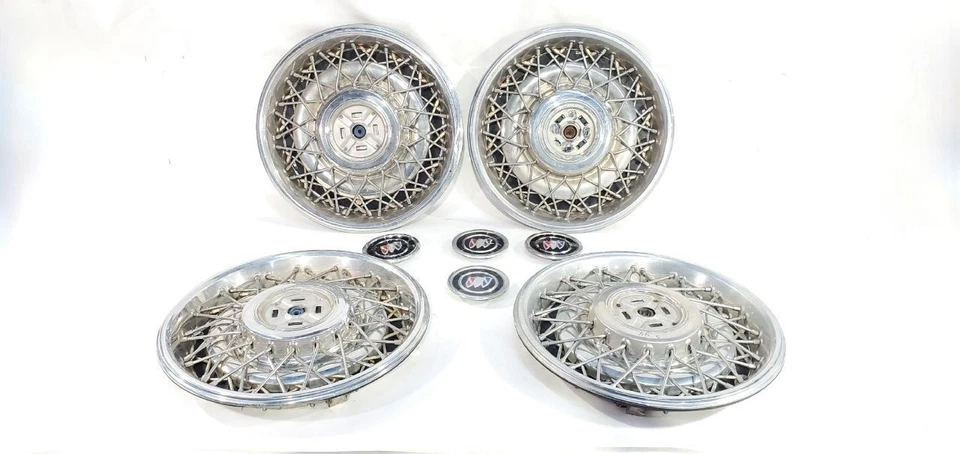 Buick Roadmaster 1991 1992 OEM juego de 4 cubiertas de rueda con tapas  Foto 1 de 4