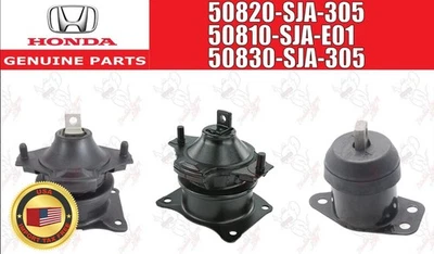 Honda OEM Mount Set 50810 50820 50830 For Legend Genuine - Image 1 of 4