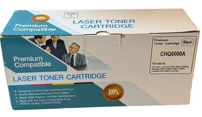 Compatible Toner Cartridge CHQ6000A Black HP 1600 2600 2605 CM1015 - New - Image 1 of 3