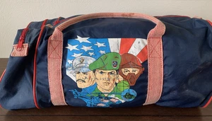 Vintage 1986 Hasbro Gi Joe  Sport Duffle Bag Tote Slumber Mate Navy Blue Flaws - Picture 1 of 19