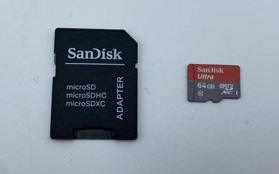 SanDisk Ultra 64GB Class 10 U1 microSDXC Memory Card 100 MB/s SDSQUAR-064G-GN6MA - Image 1 of 2