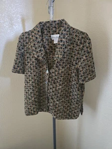 Miss Dorby 2 Piece Set Patterned Sleeveless Dress & Matching Shirt/Jacket - Picture 1 of 6