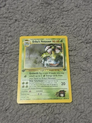 Pokemon TCG - Gym Challenge Erika’s Venusaur 1st Edition Holo Rare 4/132 - Image 1 of 4